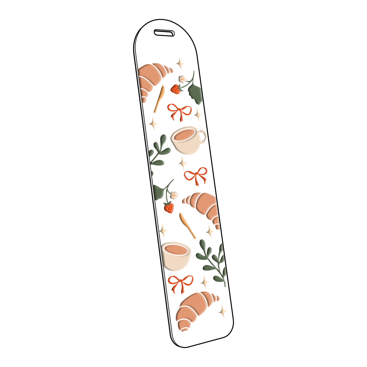 Coffee and Croissant | Acrylic Bookmark