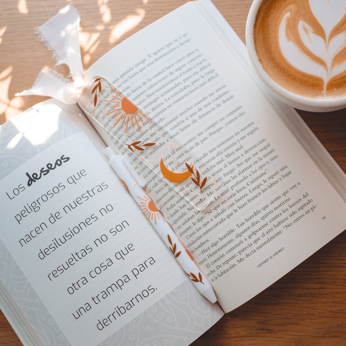 Pumpkins (Teal, Nude and Rust) | Acrylic Bookmark
