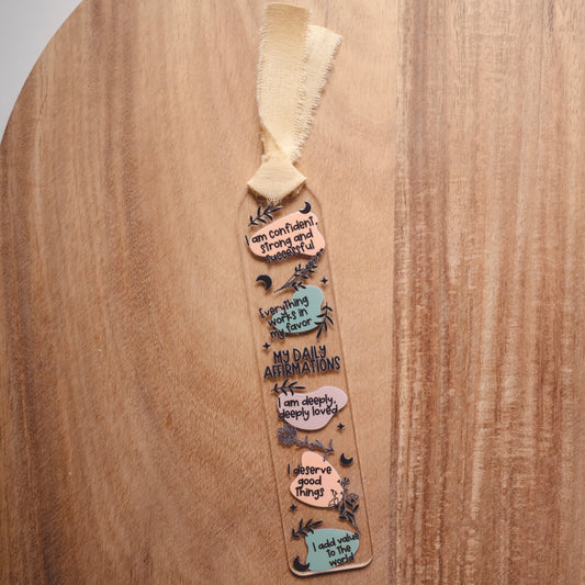 My Daily Affirmations | Acrylic Bookmark