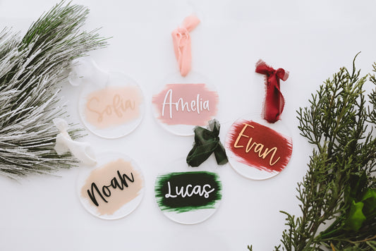 Acrylic Ornaments "Personalized"