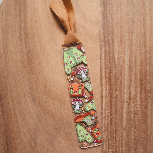 Cozy Fall Mushroom | Acrylic Bookmark