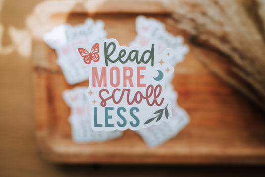 Read more scroll less | Sticker