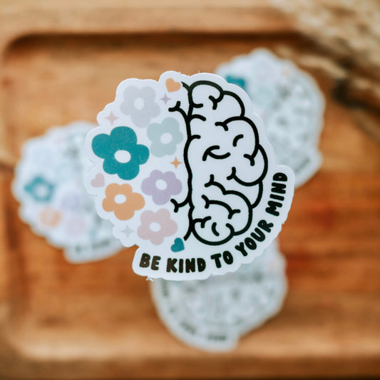 Be Kind to your Mind (pastels colors) | Sticker