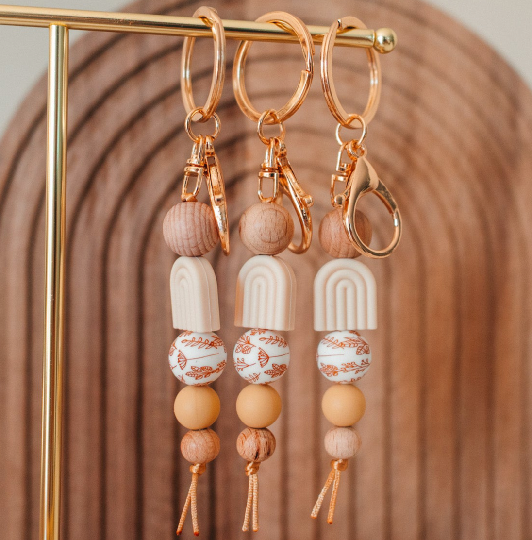 Boho Accent | Arch Beige | Keychain