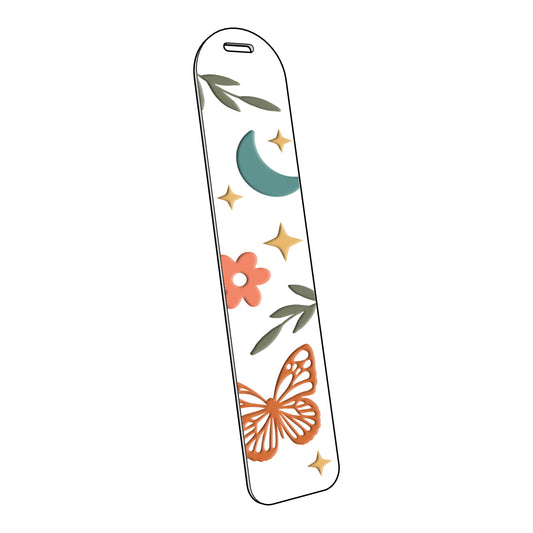 Butterfly Moon Boho | Acrylic Bookmark