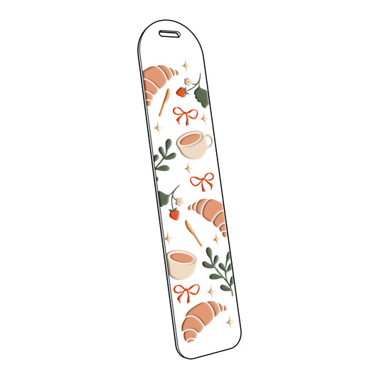 Coffee and Croissant | Acrylic Bookmark