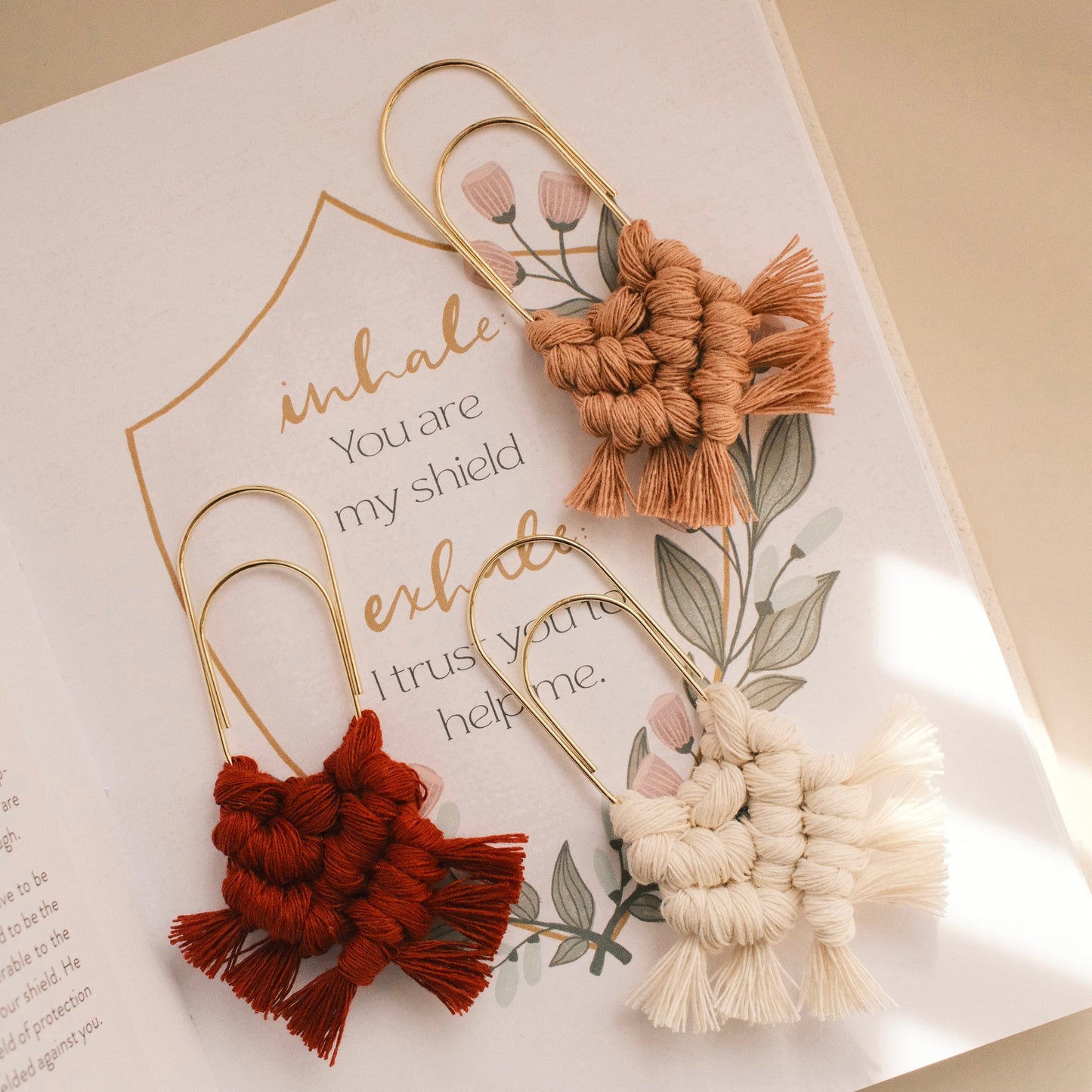 Macramé Bookmarks | Valentine's Edition