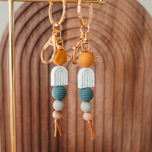 Speckled Arch| Gray Mustard | Keychain