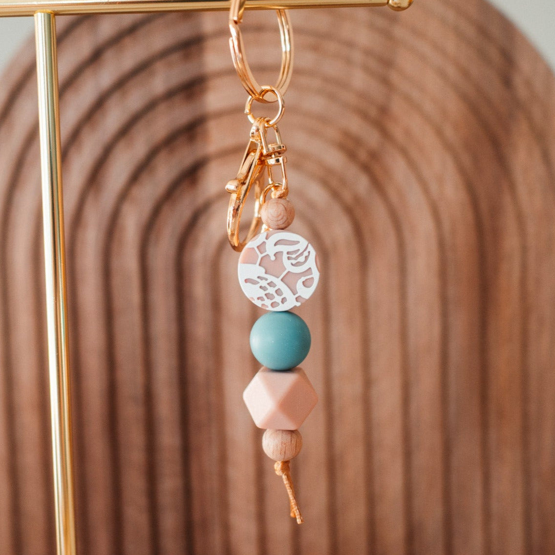 Lace Focal | Dusty Blue | Keychain