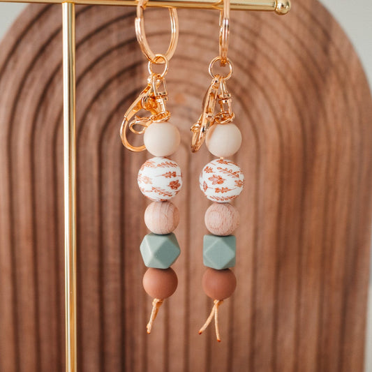 Boho Accent | Sage Tan | Keychain
