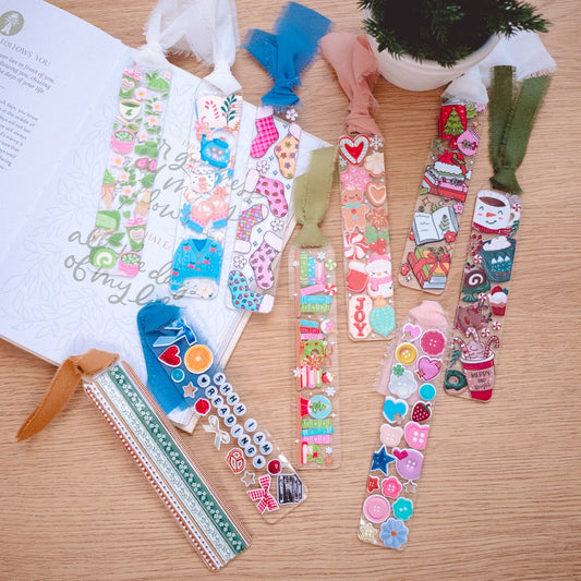 Floral Washi Tape | Acrylic Bookmark | NEW