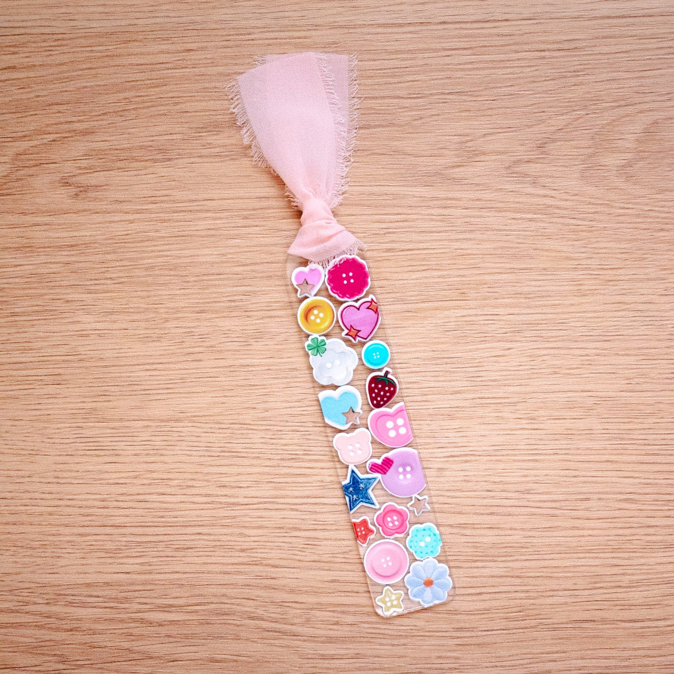 Cute Little Buttons | Acrylic Bookmark | NEW