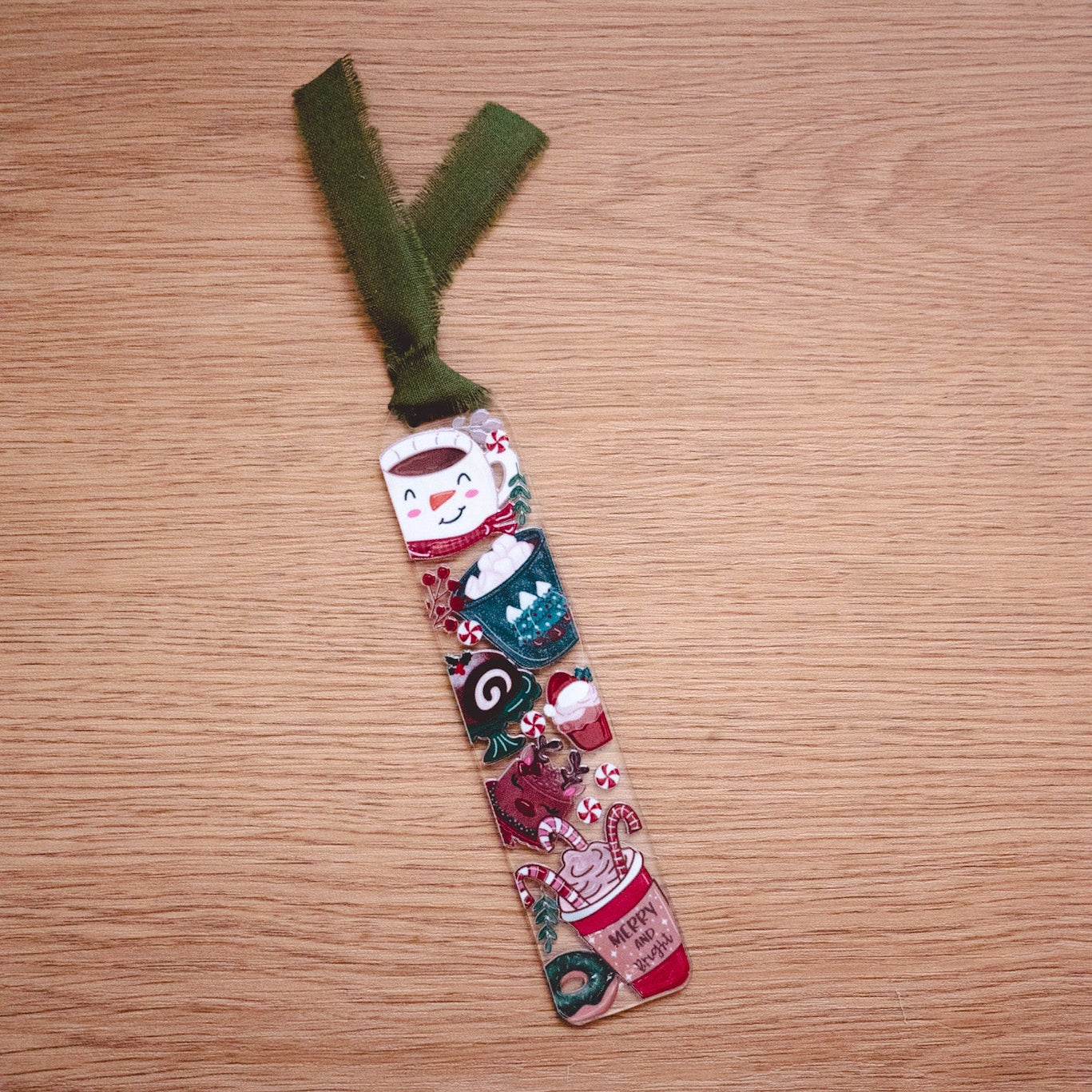 Holiday Coffee Date | Acrylic Bookmark | Christmas | NEW