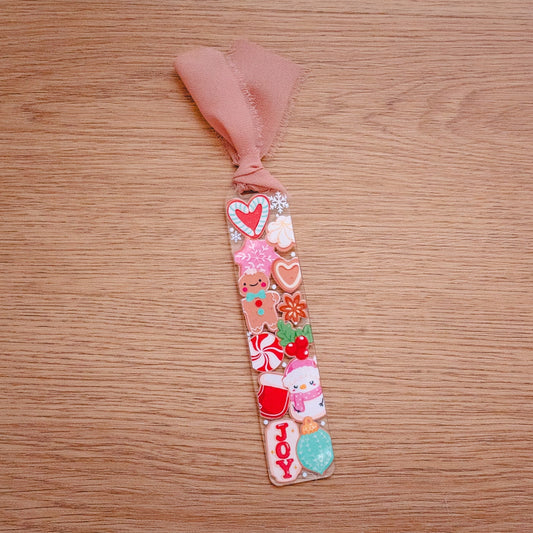 Eat Cookies and Be Merry | Acrylic Bookmark | Christmas | NEW