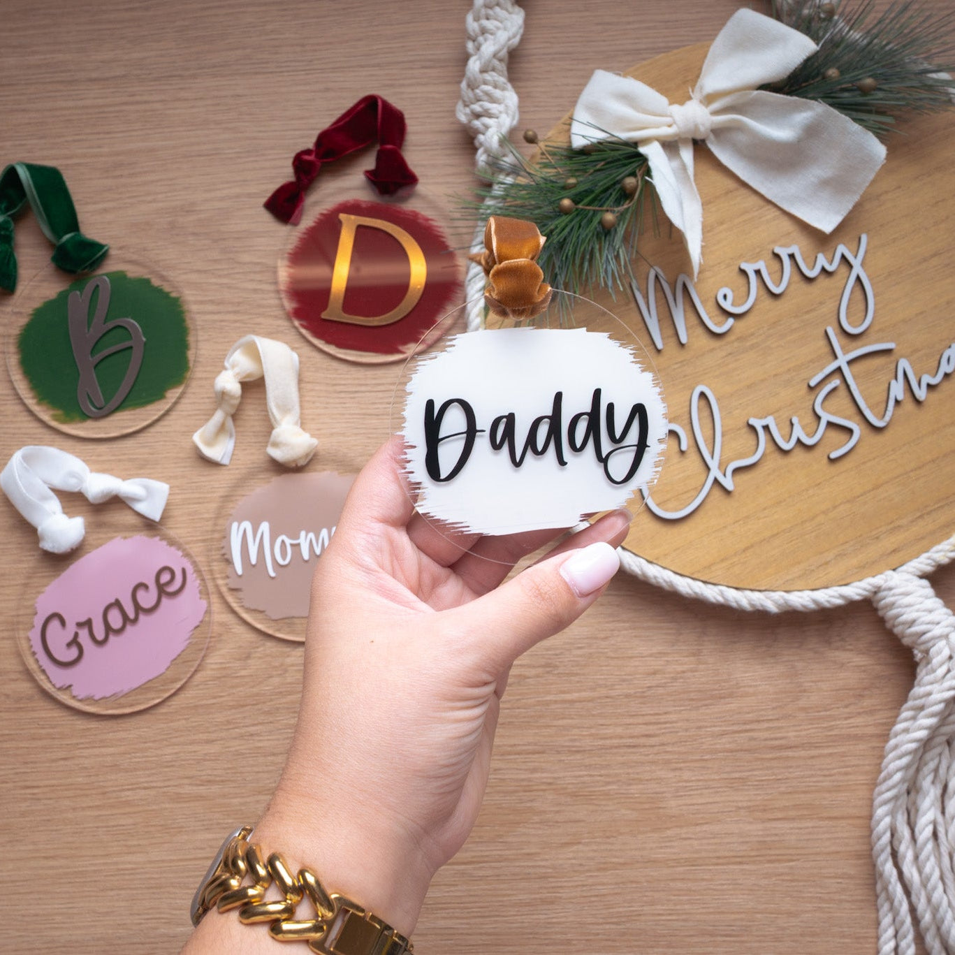 Custom Acrylic Ornaments | Personalized Christmas Decoration