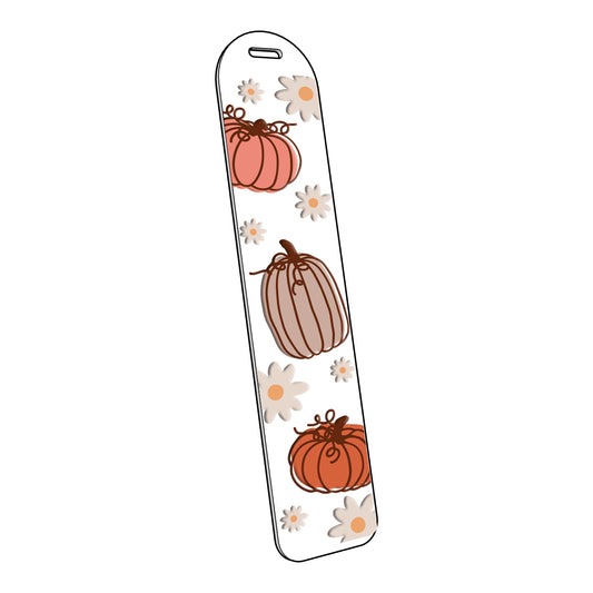 Pumpkins and Daisies | Acrylic Bookmark