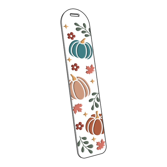 Pumpkins (Teal, Nude and Rust) | Acrylic Bookmark