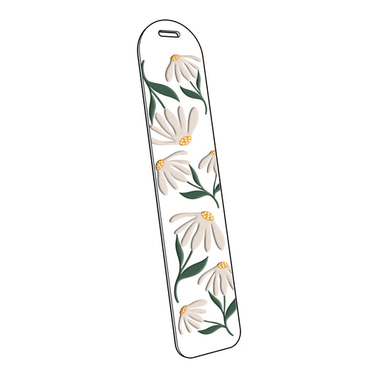 White Matisse Daisy | Acrylic Bookmark