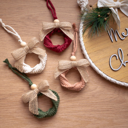 Handmade Macramé Ornament | Christmas Tree Decoration